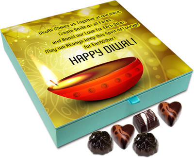 

Chocholik Diwali Gift - May We Always Keep The Spirit And Courage Of Diwali Chocolate Box - 9pc Truffles(108 g)