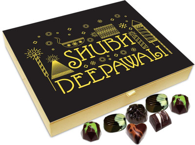 

Chocholik Diwali Gift - Shubh Deepawali To Everyone Chocolate Box - 20pc Truffles(240 g)
