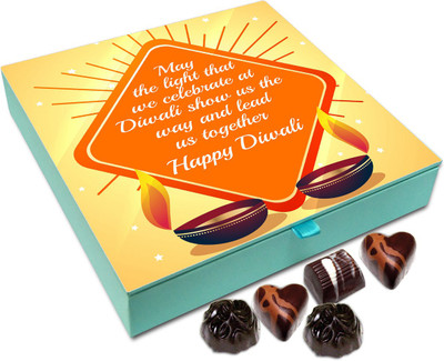 

Chocholik Diwali Gift Box - May The Diwali Light Lead Us Together Chocolate Box - 9pc Truffles(108 g)
