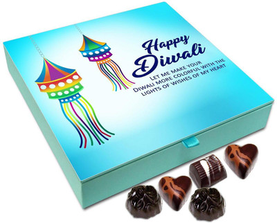 

Chocholik Diwali Gift - Lights Of Wishes From My Heart On Diwali Chocolate Box - 9pc Truffles(108 g)