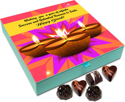 

Chocholik Diwali Gift Box - Wishing You Years Of Happiness On This Diwali Chocolate Box - 9pc Truffles(108 g)