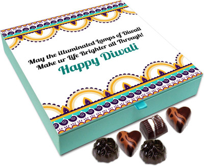 

Chocholik Diwali Gift Box - May The Illuminated Lights Of Diwali Make Your Life Brighter Chocolate Box - 9pc Truffles(108 g)