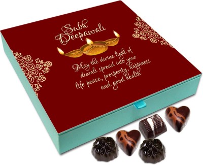 

Chocholik Diwali Gift Box - May The Divine Light Of Deepawali Spread Peace And Success In Your Life Chocolate Box - 9pc Truffles(108 g)