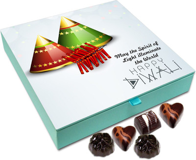 

Chocholik Diwali Gift Box - May The Spirit Of Diwali Illuminate The World Chocolate Box - 9pc Truffles(108 g)
