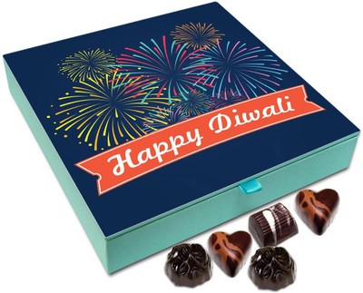 

Chocholik Diwali Gift - Enjoy Diwali Responsibly Chocolate Box - 9pc Truffles(108 g)