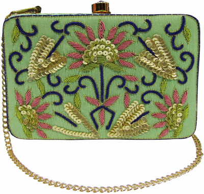 

Deepsum Party Green Clutch