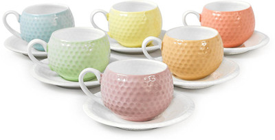 

CROCKTO Ceramic(Multicolor, Pack of 12)