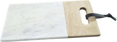 

VRS Handmade Marble - Wood Chopping Board Marble Cutting Board(White Pack of 1)