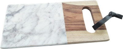 

VRS Handmade Marble - Wood Chopping Board Marble Cutting Board(White Pack of 1)