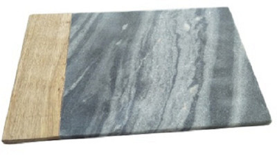 

VRS Handmade Marble - Wood Chopping Board Marble Cutting Board(Grey Pack of 1)