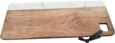

VRS Handmade Marble - Wood Chopping Board Marble Cutting Board(White Pack of 1)