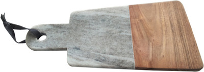 

VRS Handmade Marble - Wood Chopping Board Marble Cutting Board(Grey Pack of 1)