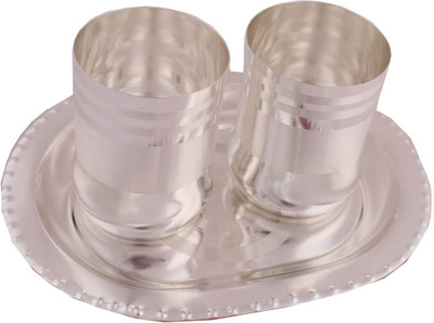 54% OFF on G S Museum Glass Tray Serving Set(Pack of 3)