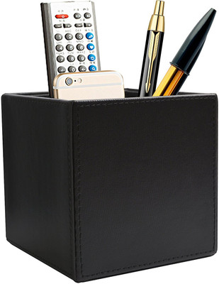 

State of the Art 1 Compartments Leather Pen Stand(Black)