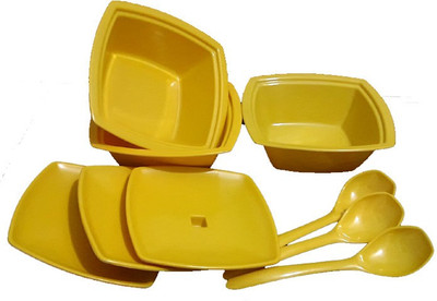 Roni Wares Donga Serving Set Pack of 9 Dinner Set(Melamine)