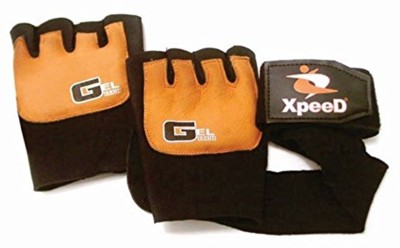 

Xpeed Men's Gel Wrap Orange Hand Grip/Fitness Grip(White)