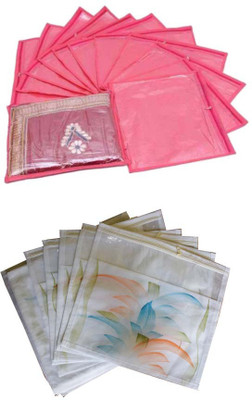 

Aadhya printed Combo of single saree cover pack of 24(Multicolor)