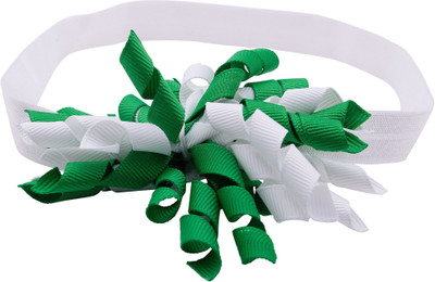 

NeedyBee Baby Girls Headwear Korker Ribbon Hair Bows Headband Accessories Hair Band(Green)