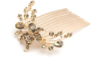 

Prita Prita's Gold Plated Wedding/Party Wear Hair Accressories For Women And Girls Hair Clip(Gold)