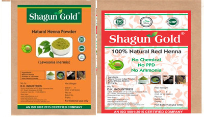 

Shagun Gold Natural Mehandi With Red Mehandi Hair Color(Green)