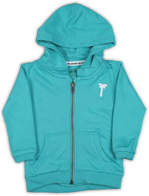 

Palm Tree Full Sleeve Solid Baby Girl's Jacket, C758