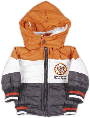 

Fort Collins Full Sleeve Striped Baby Boys Jacket, Mustard