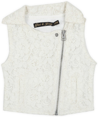 

Gini & Jony Sleeveless Woven Baby Girl's Jacket, 1202