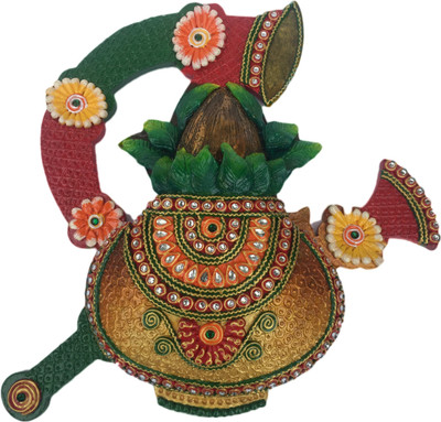 

Netra Handicraft Netra Handicraft Decorative Shahnai Kalash Wooden Kalash(Height: 35 inch, Multicolor)