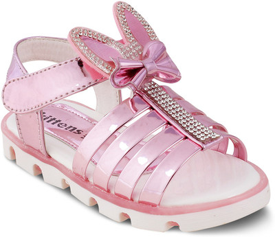 

KITTENS Girls Velcro Flats(Pink