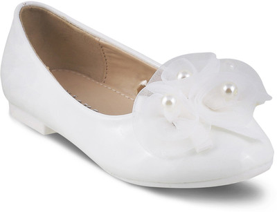 

KITTENS Girls Slip on Ballerinas(White