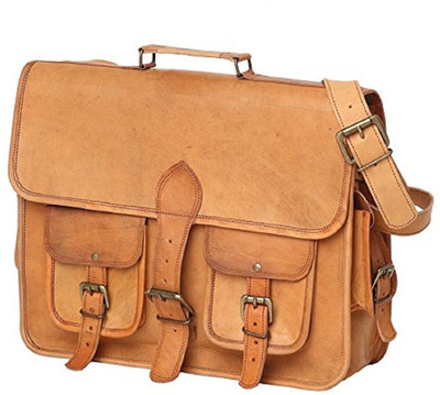 

Anshika International 15 inch Expandable Laptop Messenger Bag(Brown)