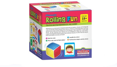 

Playmate Rolling Fun, First learning experience for your toddler Age 2 to 4 Years+(Multicolor)
