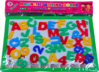 

VIVAAN Combo of Magnetic Learning Alphabet Capital Letters with Double Side Slate (Multi color)(Multicolor)