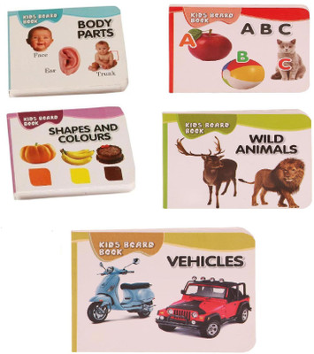 

Homeshopeez Pocket Book Set of Vehicle, Body Parts, Shapes & Colour, Alphabets, Wild Animals(Multicolor)