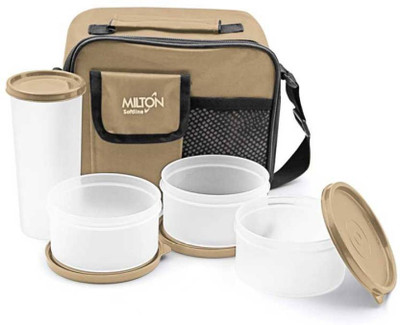 

Milton Combi Meal 4 Containers Lunch Box(550 ml), Creem