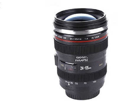 

Bruzone Premium Camera Lens B09 Plastic, Stainless Steel Mug(250 ml), Black