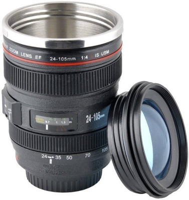 

Bruzone Premium Quality Camera C14 Stainless Steel Mug(350 ml), Black