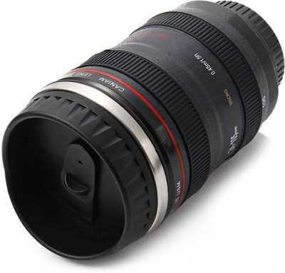 

Bruzone Premium Camera Lens B12 Plastic, Stainless Steel Mug(250 ml), Black