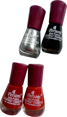 

Personi Multicolor Set of 4 Nail Paints Multicolor(Pack of 4)