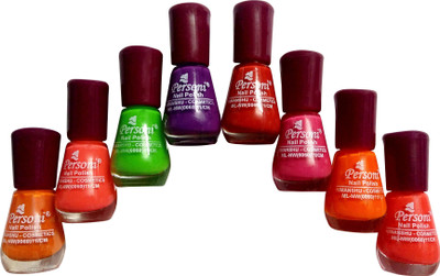 

Personi Multicolor Set of 8 Nail Paints Multicolor(Pack of 8)