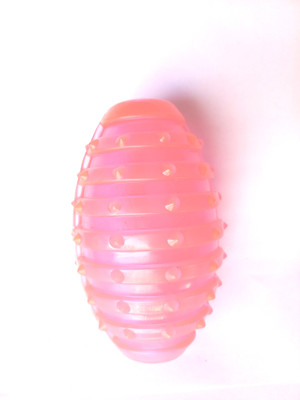 

pawsitively translucent Rugby Ball with Hole Rubber Soft Toy For Dog