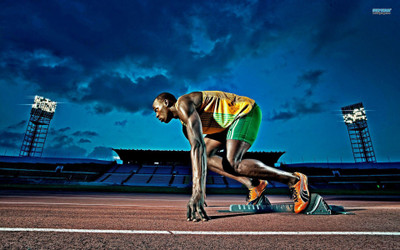 

Usain Bolt Fine Quality Sports Wall Poster Fine Art Print(12 inch X 18 inch, Rolled)