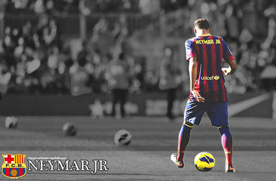 

Neymar Fine Quality Sports Wall Poster Fine Art Print(12 inch X 18 inch, Rolled)