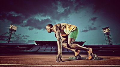 

Usain Bolt Fine Quality Sports Wall Poster Fine Art Print(12 inch X 18 inch, Rolled)