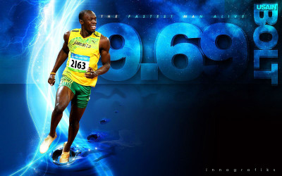 

Usain Bolt Fine Quality Sports Wall Poster Fine Art Print(12 inch X 18 inch, Rolled)