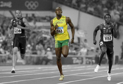 

Usain Bolt Fine Quality Sports Wall Poster Fine Art Print(12 inch X 18 inch, Rolled)