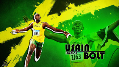 

Usain Bolt Fine Quality Sports Wall Poster Fine Art Print(12 inch X 18 inch, Rolled)