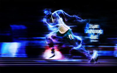 Usain Bolt Fine Quality Sports Wall Poster Fine Art Print(12 inch X 18 inch, Rolled)
