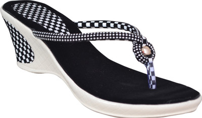 

Sir Denill Women Black Wedges