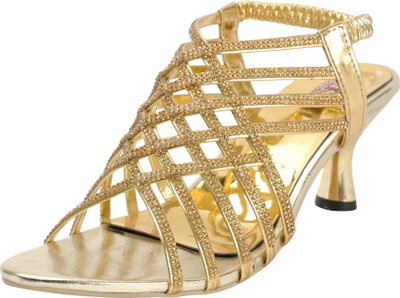 

Belly Ballot Women Golden Heels